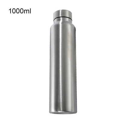 High Quality 1000ml Stainless Steel Sport Water Bottle Single-layer Rugged Water Cup Metal Flask Drinkware Camping Sports Gym