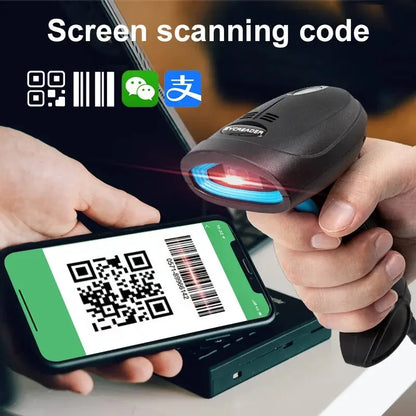 CMOS Image 1D 2D Wired Barcode Scanner 640x480 Pixels High-precision Handheld Bar Code Reader U12 For Inventory Management