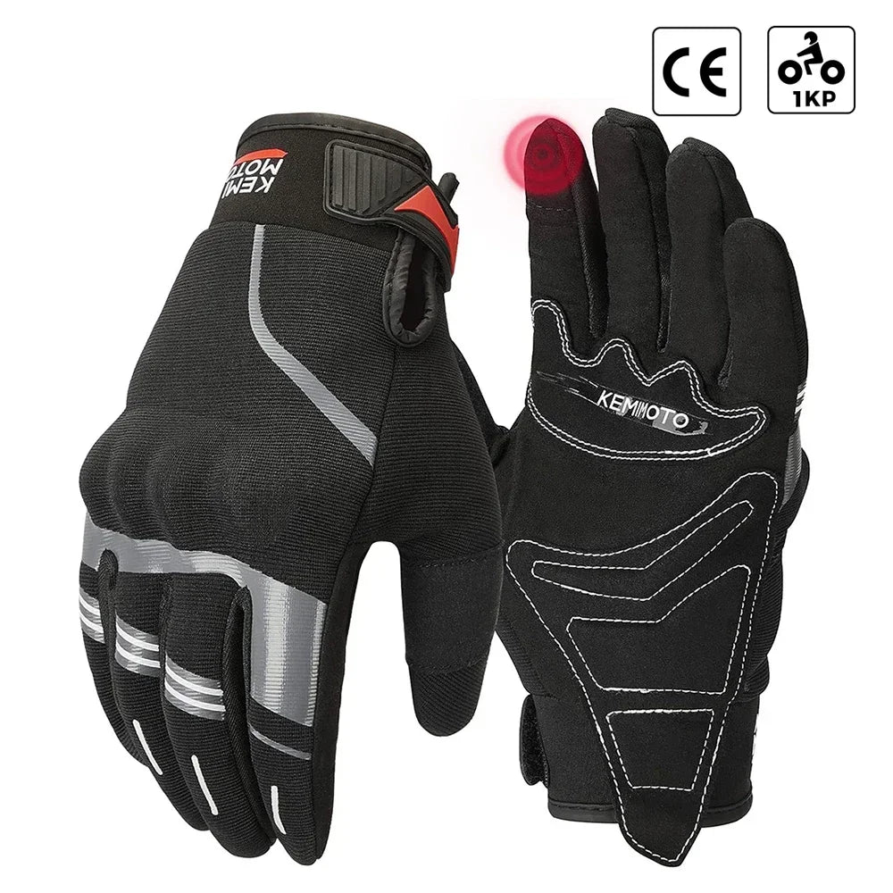 Guantes de verano para motocicleta, guantes de conducción CE 1KP, guantes de nudillos duros con pantalla táctil, guantes tácticos para motocicleta, para motocross, ATV, UTV