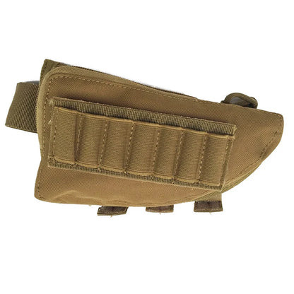 Tactical Muti-functional Hunting Zipper Rifle Buttstock Pack Bag Cheek Pad Rest Shell Mag Ammo Pouch Pocket Magazine Bandolier