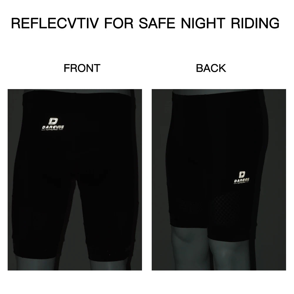 Pantalones cortos de ciclismo DAREVIE para hombre Pantalones cortos de ciclismo con almohadilla de gel 3D para 6 horas de ciclismo para hombre Pantalones cortos Bretelle Pro Ciclismo Ciclismo de montaña en carretera