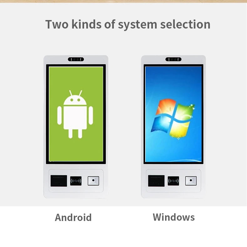 TouchWo 27 32 inch Windows/Android OS Capacitive Touch Screen Pc Touchscree Self Service Ticket/Payment/Ordering Kiosk