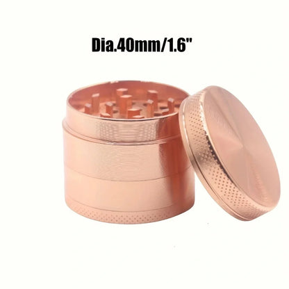 1.6/2inch Metal Herb Grinder 4-Layers Spice Nut Crusher Mortar Mill Grass Raw Tobacco Grinder Smoking Accessories Kitchen Tool