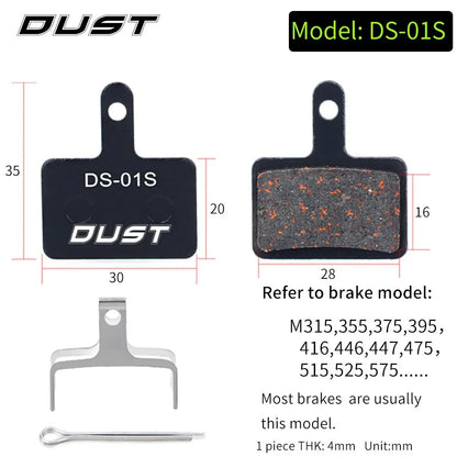 Bicycle Disc Brake Pad Bike Hydraulic Disc Brake Pads Semi-Metallic Cycling Brake Pads for BB5 BB7