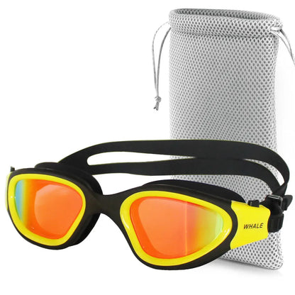 Gafas de natación profesionales antivaho para adultos, con protección UV, para hombres y mujeres, de silicona, ajustables e impermeables, para nadar en la piscina