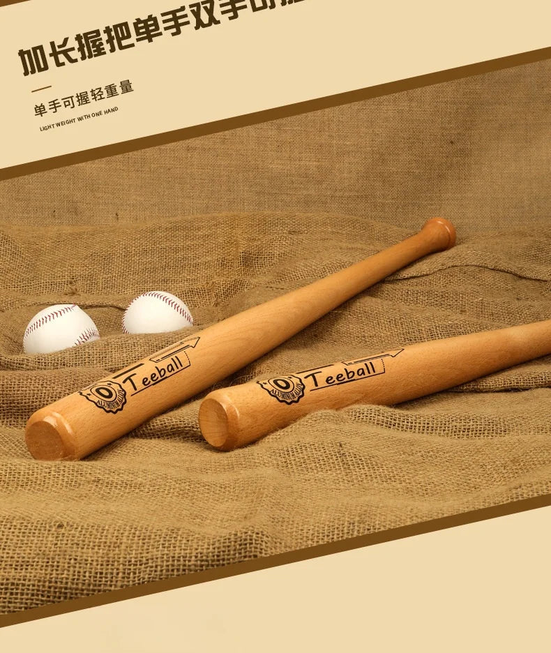 Bate de béisbol de madera maciza de 21 a 29 pulgadas, bate de béisbol profesional de madera dura para entrenamiento deportivo, defensa personal, defensa personal y del automóvil