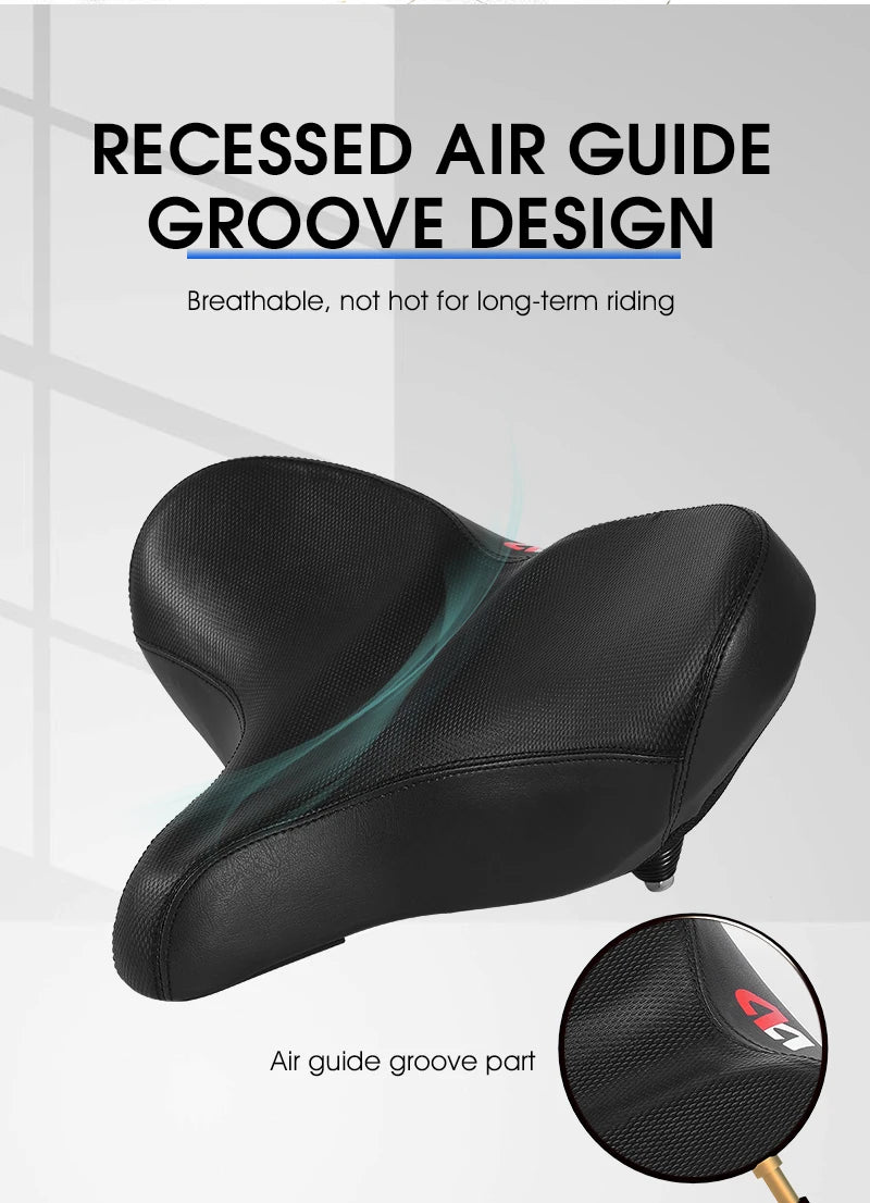 WEST BIKING Ergonomic Bicycle Saddle Long Distance Cycling Widen Thicken Cushion MTB Touring Bike Saddle Comfortable E-Bike Seat