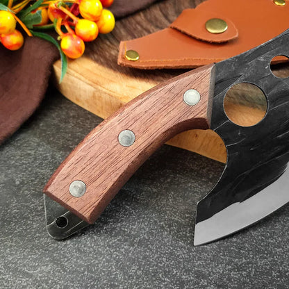 Forging Small Kitchen Knives Boning Knife Ring Knife Kitchen Cleaver Small Machete Knife for Killing Fish Slicing Knife