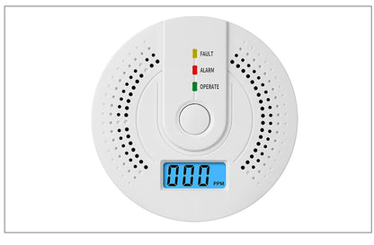 Independent CO Alarm Sensor Carbon Monoxide Alarm Detector High Sensitive Warning LCD Display CO Alarm With UL2034