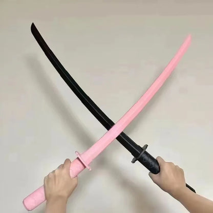 1pc 3d Printing Retractable Plastic Samurai Sword, Cos Samurai Model Toy, Decompress The Gravity Swinging Knife