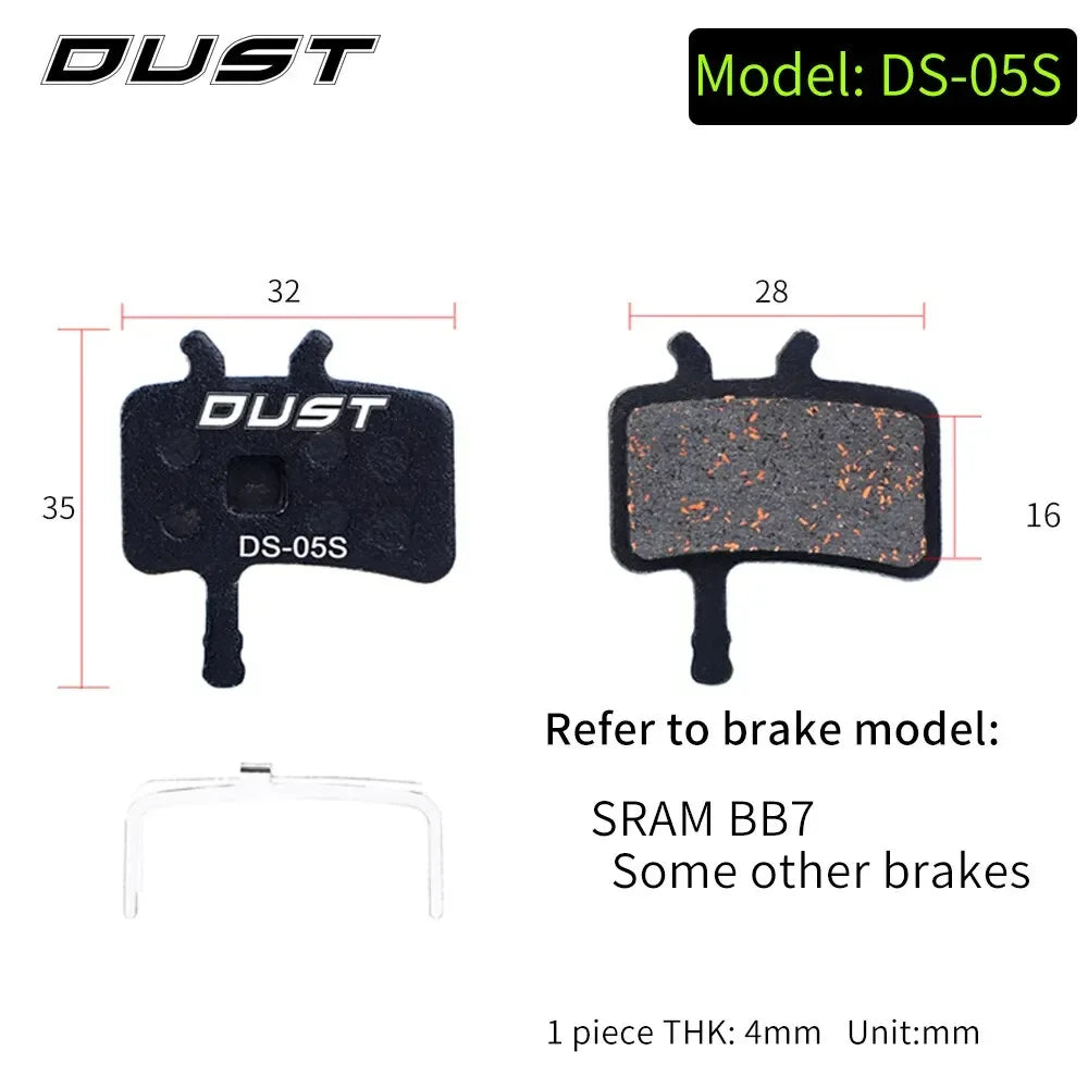 Bicycle Disc Brake Pad Bike Hydraulic Disc Brake Pads Semi-Metallic Cycling Brake Pads for BB5 BB7