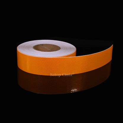 5cm*3M Reflective Car Stickers Outdoor Waterproof Warning Tapes White Red Fluorescent Yellow Reflectors Safety Strip For Bicycle