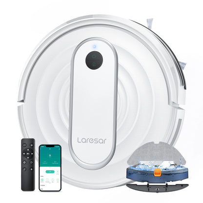 Laresar P10 Robot Vacuum Cleaner Mop 4500Pa Cordless APP Control Smart Gyroscope Planned Map Home Floor Washing Carpet Cleaning