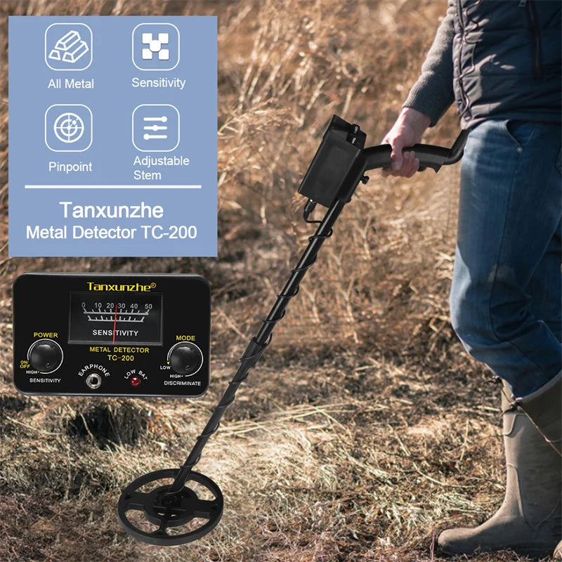 TC-200 Upgrade Metal Detector Underground Draad Ijzer Metalen Goud Detector Verstelbare Tracker Voor Schat Zoeken Nieuwe detect