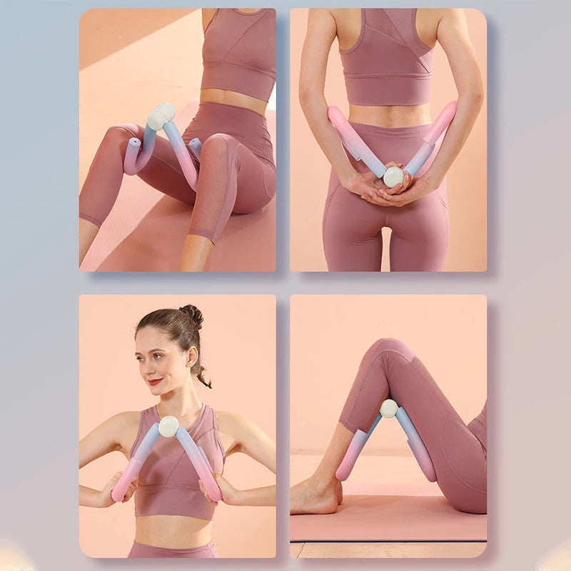 Ejercitador de piernas para adelgazar, pinzas para músculos de piernas, ejercicio de gimnasio, entrenador de cintura para brazos y glúteos, equipo de yoga, equipo de fitness para el hogar