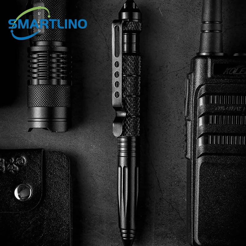 High Quality Metal Self Defense Tactical Pen School Student Office Ballpoint Pens Emergency Glass Breaker Survival Supplies