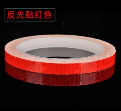 1cm*8m Bike Stickers Reflective Tape Fluorescent MTB Bike Bicycle Strips Cycling MTB Tapes for Bicycle Helmet Motorcycle Scooter