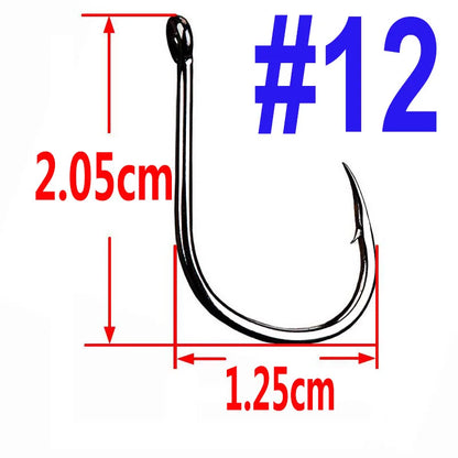 100/50/25 pcs Iseama Carp Fishing Hook Offset Circle Hook Single Fly Fishing Jig Hook Barbed sea Fishhook Tackle Accessories