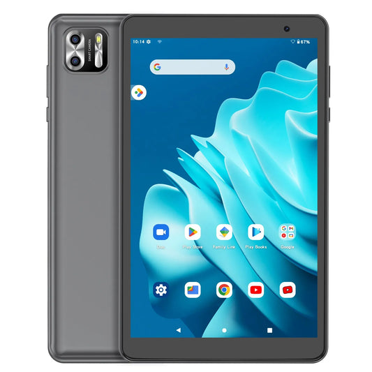 Tableta PRITOM de 8 pulgadas con Android 13, 8 GB (4 + 4 ampliables) RAM, 64 GB ROM, 1 TB ampliable, pantalla IPS de 1280 x 800, batería de 5000 MAH, cámara dual, WiFi