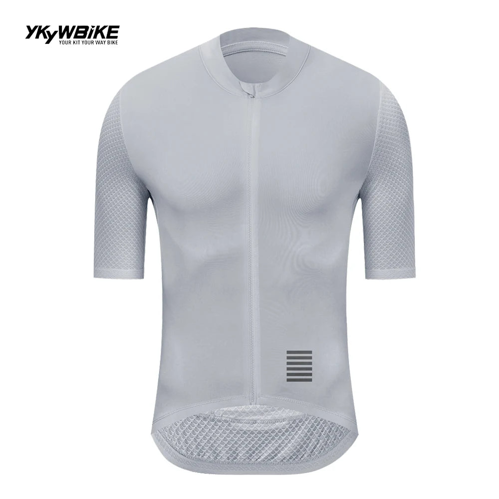 YKYWBIKE - Maillot de ciclismo para hombre, camiseta de ciclismo de montaña, camiseta de ciclismo de descenso, ropa de ciclismo de manga corta de equipo profesional de alta calidad