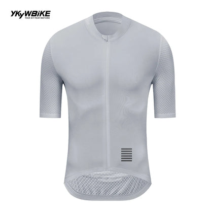 YKYWBIKE - Maillot de ciclismo para hombre, camiseta de ciclismo de montaña, camiseta de ciclismo de descenso, ropa de ciclismo de manga corta de equipo profesional de alta calidad