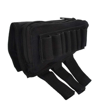 Tactical Muti-functional Hunting Zipper Rifle Buttstock Pack Bag Cheek Pad Rest Shell Mag Ammo Pouch Pocket Magazine Bandolier