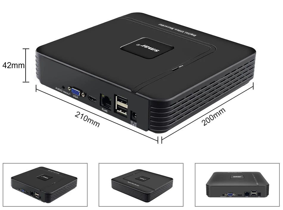 Grabadora de video DVR Smar H.265 CCTV de 8, 9, 16 y 32 canales para cámara IP 4K de 5 MP, compatible con detección de rostros, alarma por correo electrónico, aplicación XMEYE y Onvif