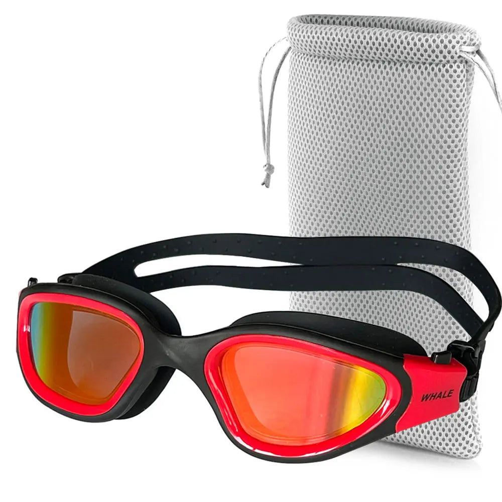 Gafas de natación profesionales antivaho para adultos, con protección UV, para hombres y mujeres, de silicona, ajustables e impermeables, para nadar en la piscina