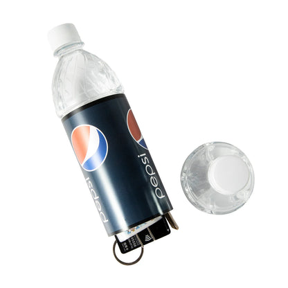 Caja fuerte para botellas de agua Aquafina Pepsi, contenedor de seguridad oculto con una bolsa a prueba de olores de calidad alimentaria