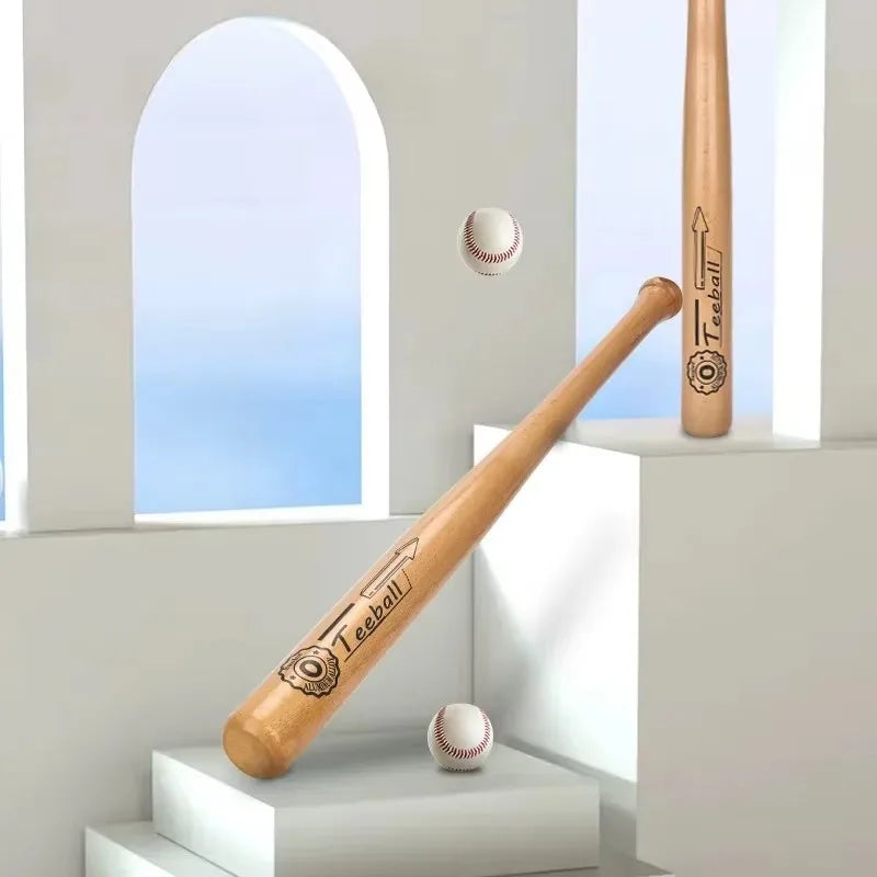 Bate de béisbol de madera maciza de 21 a 29 pulgadas, bate de béisbol profesional de madera dura para entrenamiento deportivo, defensa personal, defensa personal y del automóvil