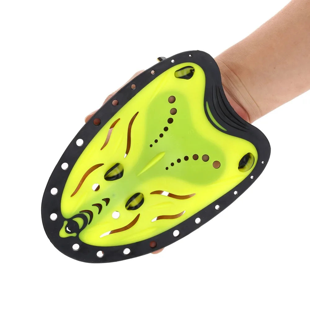 WHALE Swimming Paddle Fin Flipper For Swimming Learn Training Gear Adjustable Silicone Hand Fin Webbed Diving Gloves