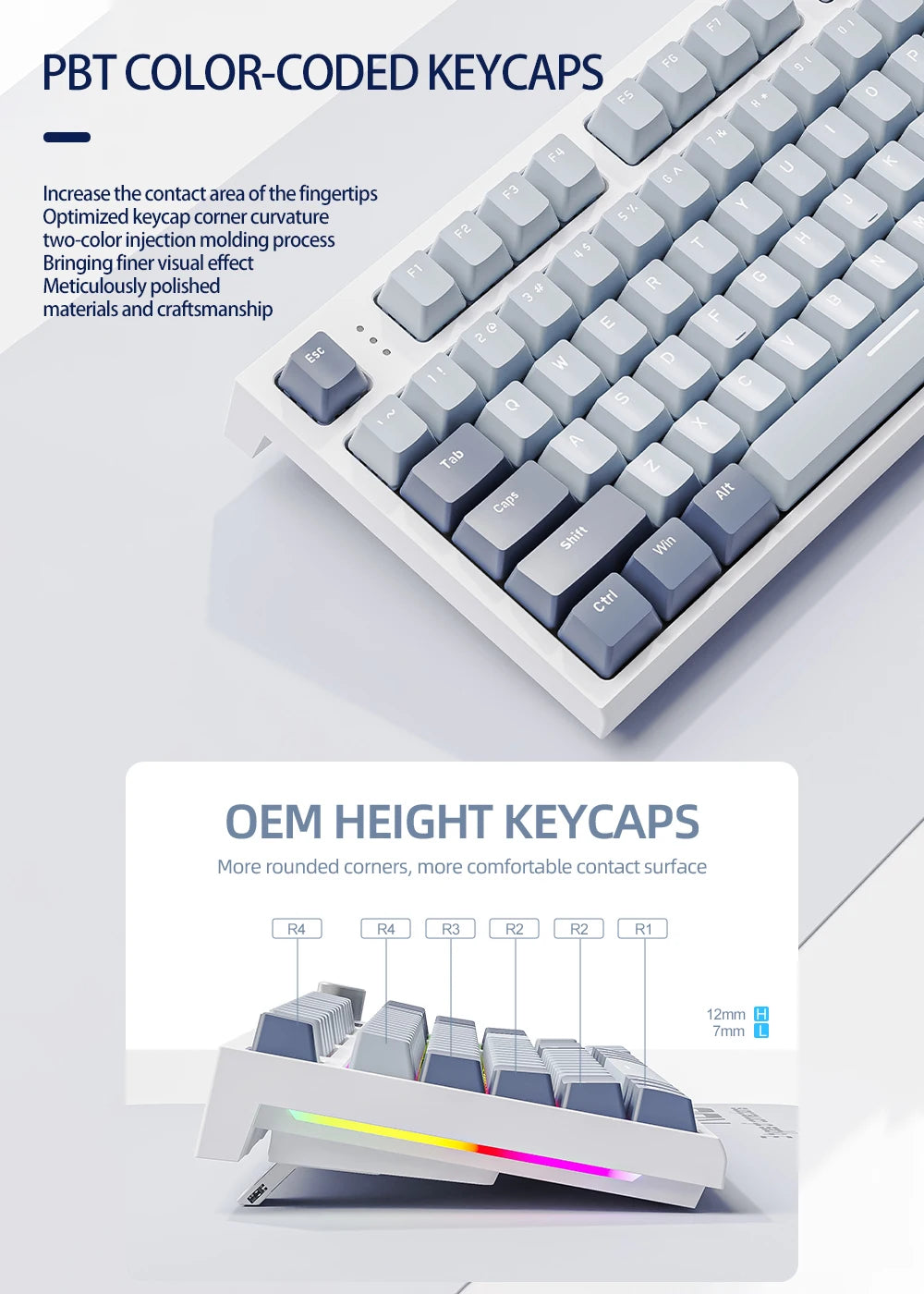 K86 Wireless Hot-Swappable Mechanical Keyboard Bluetooth/2.4g With Display Screen and Volume Rotary Button for Games and Work