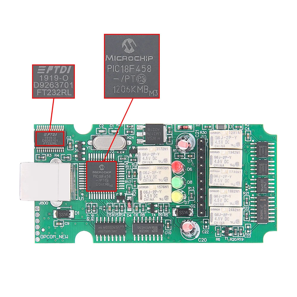 OPCOM V5 para Opel 2021 OP COM 1.70 actualización de firmware flash Cable de diagnóstico de coche OP-COM PIC18F458 CAN BUS OBD 2 OBD2 Herramientas automáticas