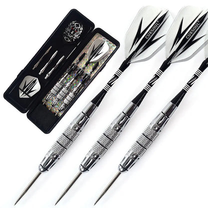 CUESOUL Professional Archer 20/22/23/26 Grams Steel Tip Darts -- Black Coating Brass Barrels