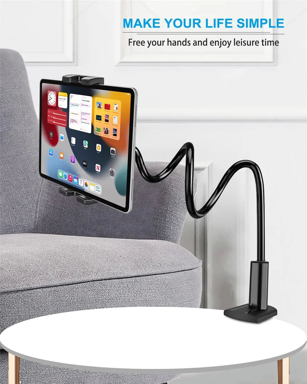 Flexible Long Arm Tablet Stand Holder for Bed Desk 5-11’’ Phone Tablet Support for Xiaomi Huawei Samsung Teclast IPad Tab Stand