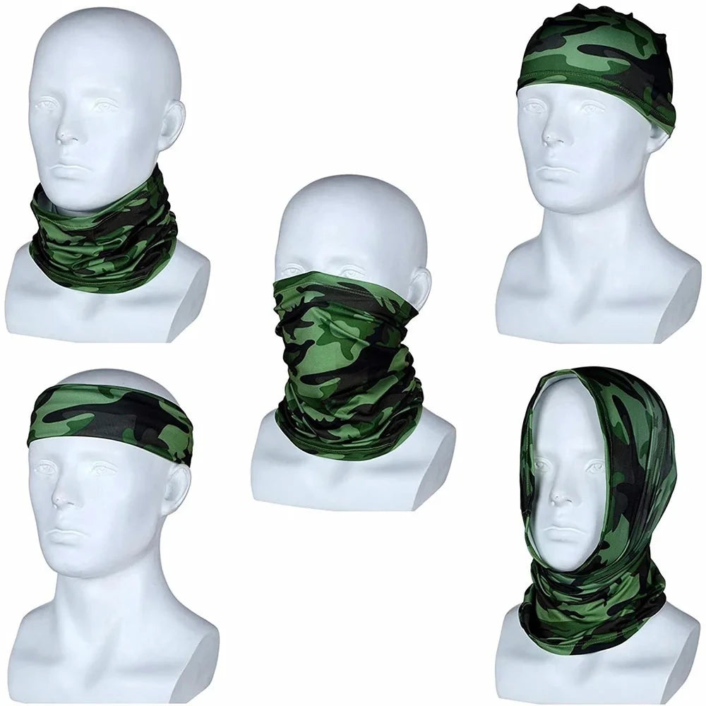 Multi-purpose Turban Riding Scarf Cycling Bandana Men Women Neck Cover Sunscreen Ice Silk Outdoor Fishing Hiking Headwear Mask