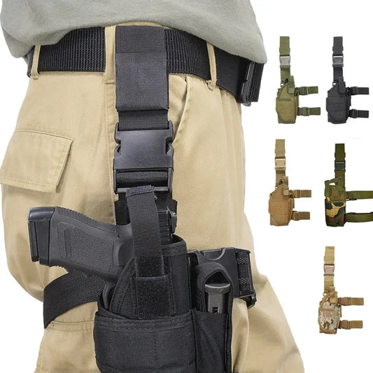 Universal Left Right Hand Gun Holster Tactical Tornado Drop Leg Thigh Holsters Hunting Military Airsoft Glock Handgun Holder Bag