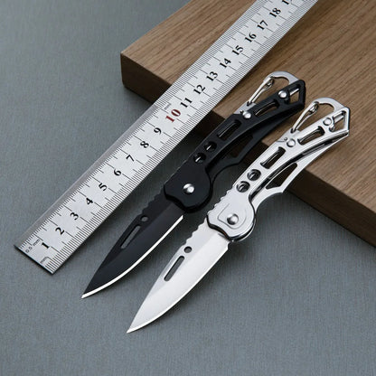 Convenient Stainless Steel Pocket Knife Mini Folding Knife Carry-on Defense Keychain Portable Pocket Knife Pocket Fruit Knife