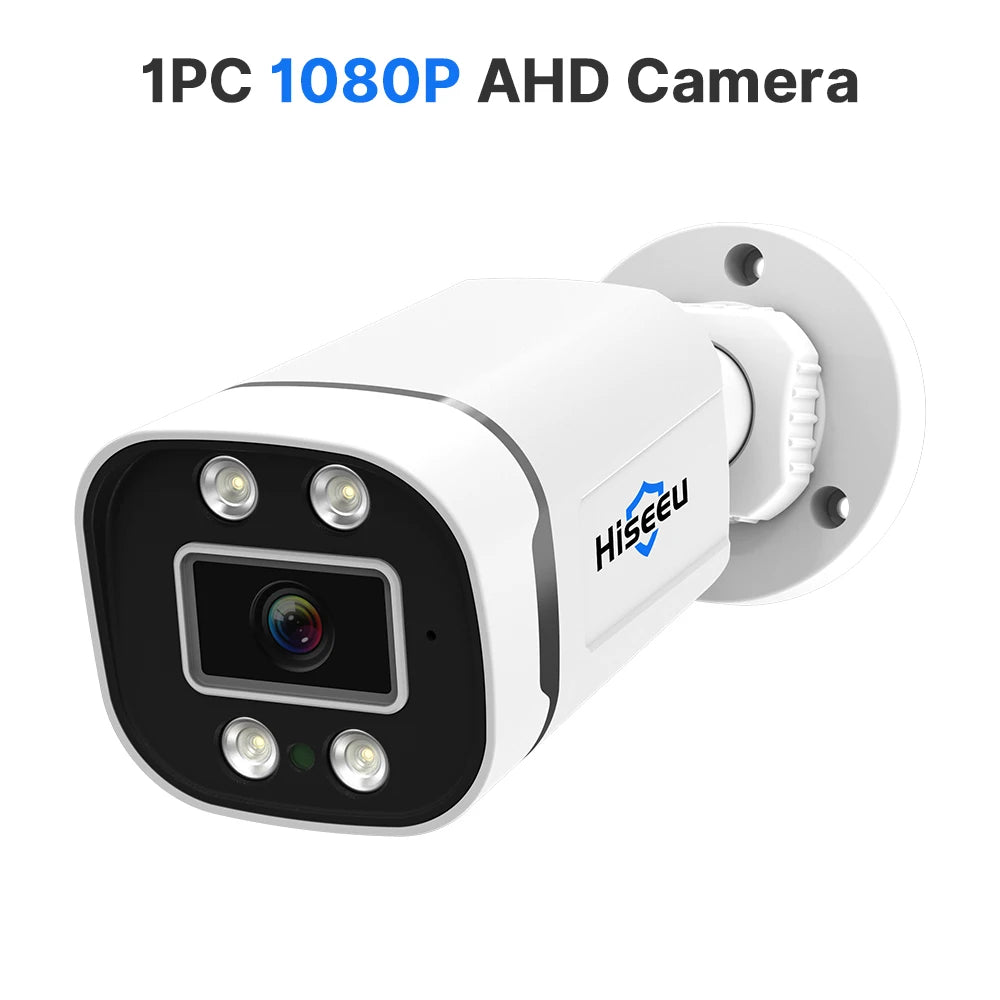 Hiseeu 1080P AHD Bullet Camera Outdoor Security Waterprrof Motion Detect  2MP Analog CCTV Camera 20M Infrared Night Vision XMeye