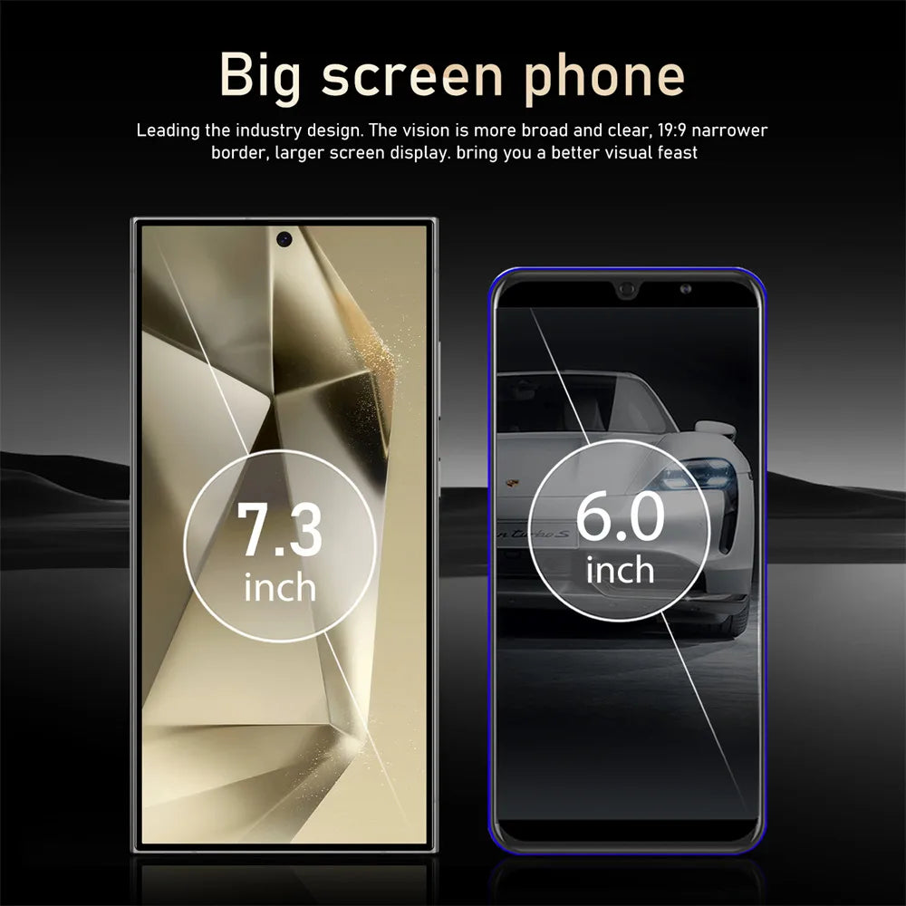 S24 Ultra Android Smartphone 7.3'' HD 5G Snapdragon 8 Gen 3 16GB+1TB Cellphones Mobile Phones Face Unlocked Cell Phone Tablet