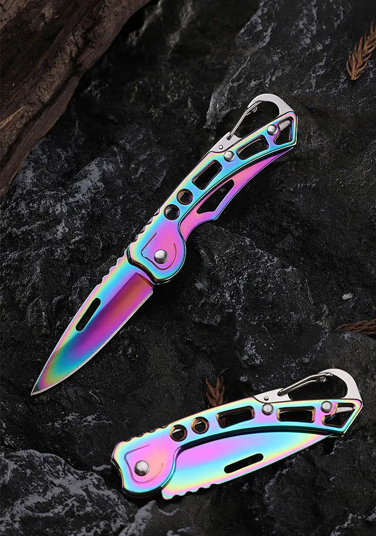 Folding Pocket Knife Stainless Steel Survival Hunting Camping Fishing Portable Fruit Carrying Outdoor Tools Survival Hand Tools