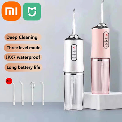 Xiaomi MIJIA Smart Electric Oral Irrigator Water Flosser USB Charging 4 Jets 3 Modes Water Jet Irrigator Dental Teeth Cleaner