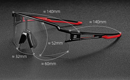 ROCKBROS Photochromic Cycling Glasses Bicycle Outdoor Sports Sunglasses Discoloration Glasses MTB Road Bike Goggles Bike Eyewear