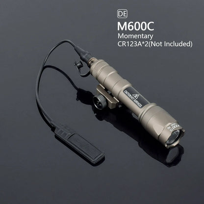 Tactical Surefire M600 M600B M600C Weapon Gun light Lanterna Rifle Flashlight Pistol Scout Light Torch Hunting Pictinny Rail