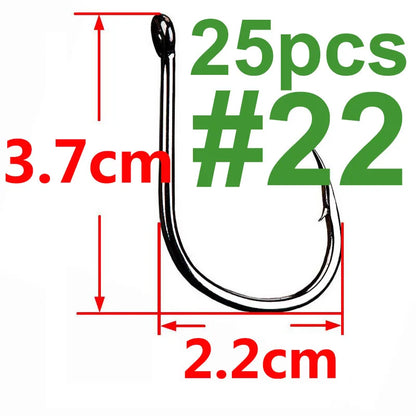 100/50/25 pcs Iseama Carp Fishing Hook Offset Circle Hook Single Fly Fishing Jig Hook Barbed sea Fishhook Tackle Accessories