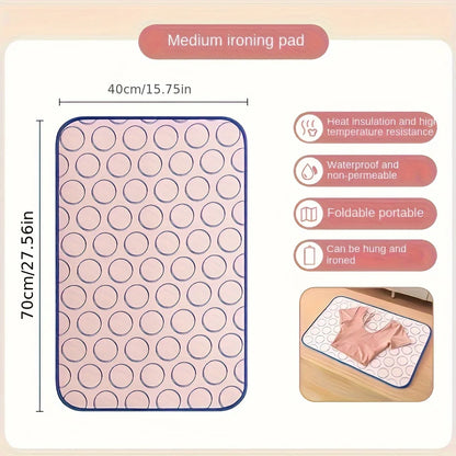 Portable High Temperature Ironing Mat - Foldable, Waterproof, and Insulated, Suitable for Travel/Home Use