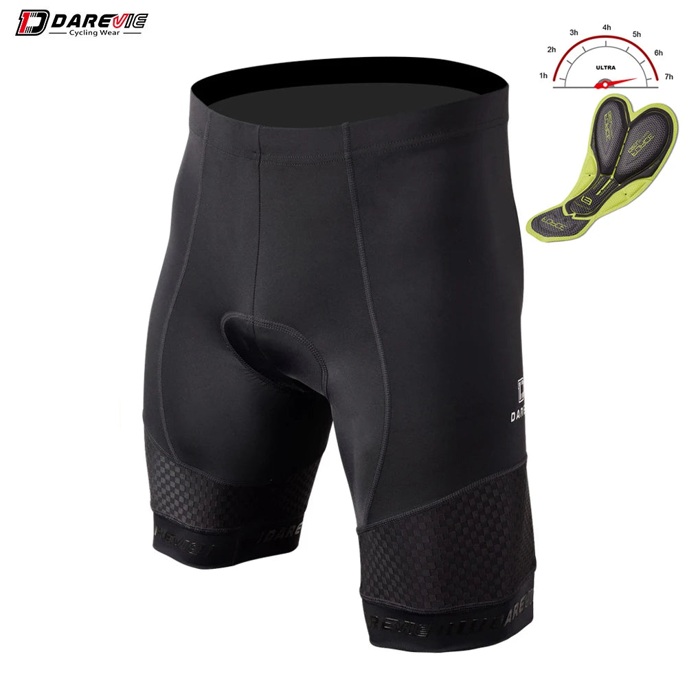 Pantalones cortos de ciclismo DAREVIE para hombre Pantalones cortos de ciclismo con almohadilla de gel 3D para 6 horas de ciclismo para hombre Pantalones cortos Bretelle Pro Ciclismo Ciclismo de montaña en carretera