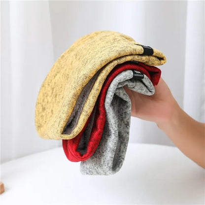 Unisex Solid Plush Warm Winter Ring Scarf Women Men Knitted Full Face Mask Snood Neck Scarves