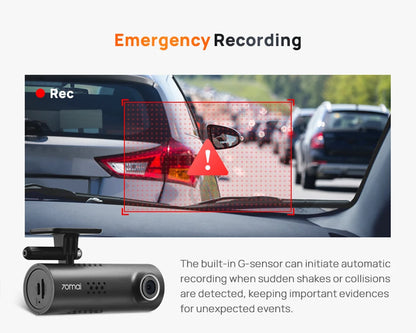 70mai Smart Dash Cam 3 M200 Voice Control 1080P 130FOV Wifi 70mai Car DVR Car Recorder Auto Recorder Wifi Parking Monitori