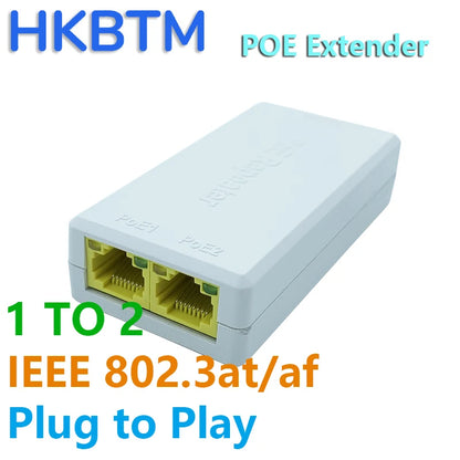 HKBTM 4 Port PoE Extender Waterproof poe repeater for IP Port Transmission Extender for POE Switch NVR IP Camera